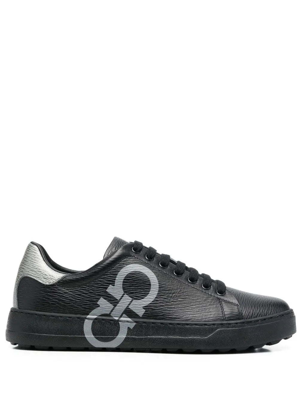 Ferragamo Gancini Logo-Print Low-Top Sneakers