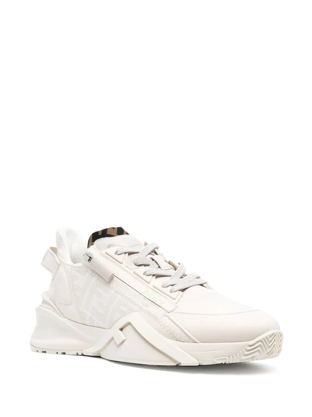 Fendi Flow Leather Low-Top Sneakers