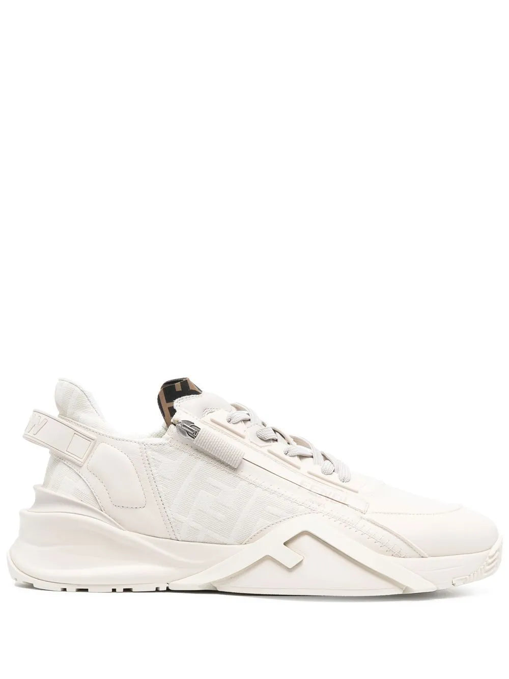 Fendi Flow Leather Low-Top Sneakers