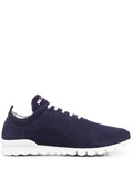 Kiton Logo-Embroidered Knit Sneakers