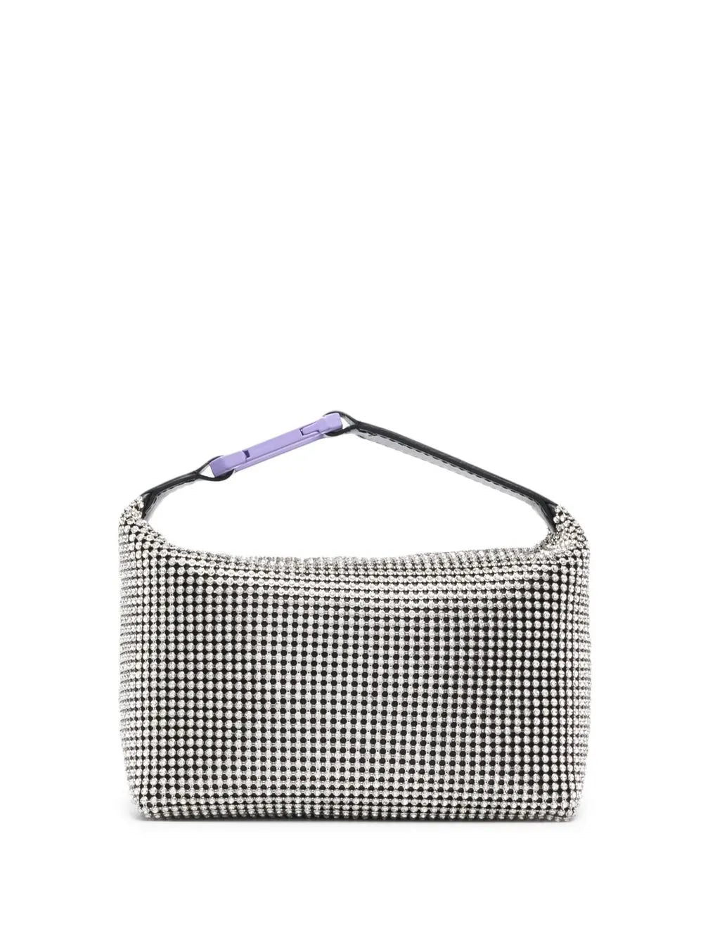 EAcrystal-embellished moon bag