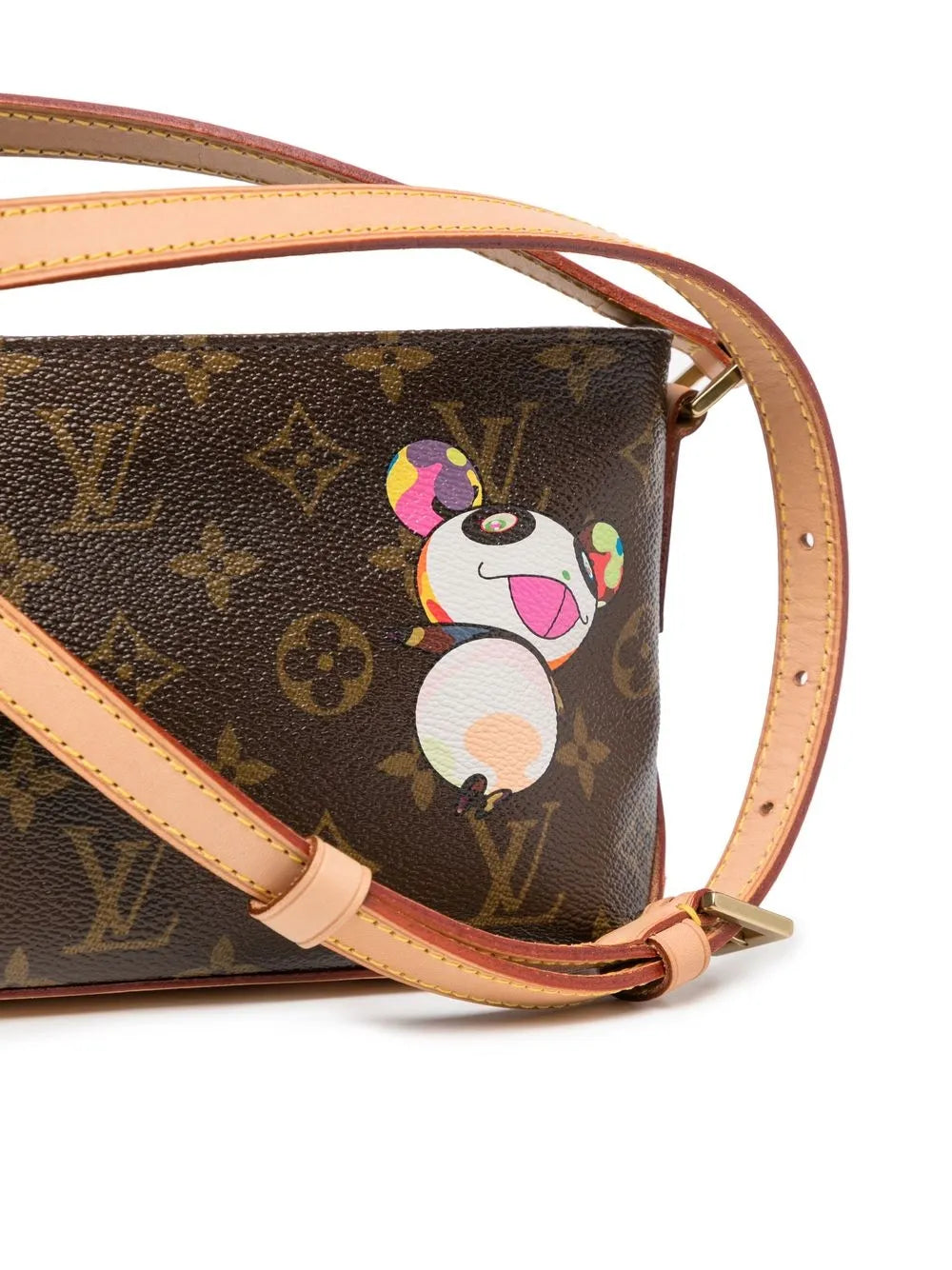 Pre-OwnedLouis Vuitton Pre-Ownedx Takashi Murakami 2004 monogram Panda Trotteur crossbody bag