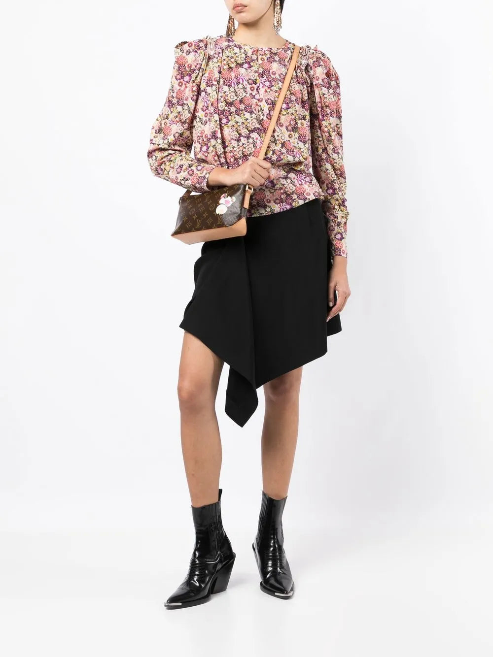 Pre-OwnedLouis Vuitton Pre-Ownedx Takashi Murakami 2004 monogram Panda Trotteur crossbody bag