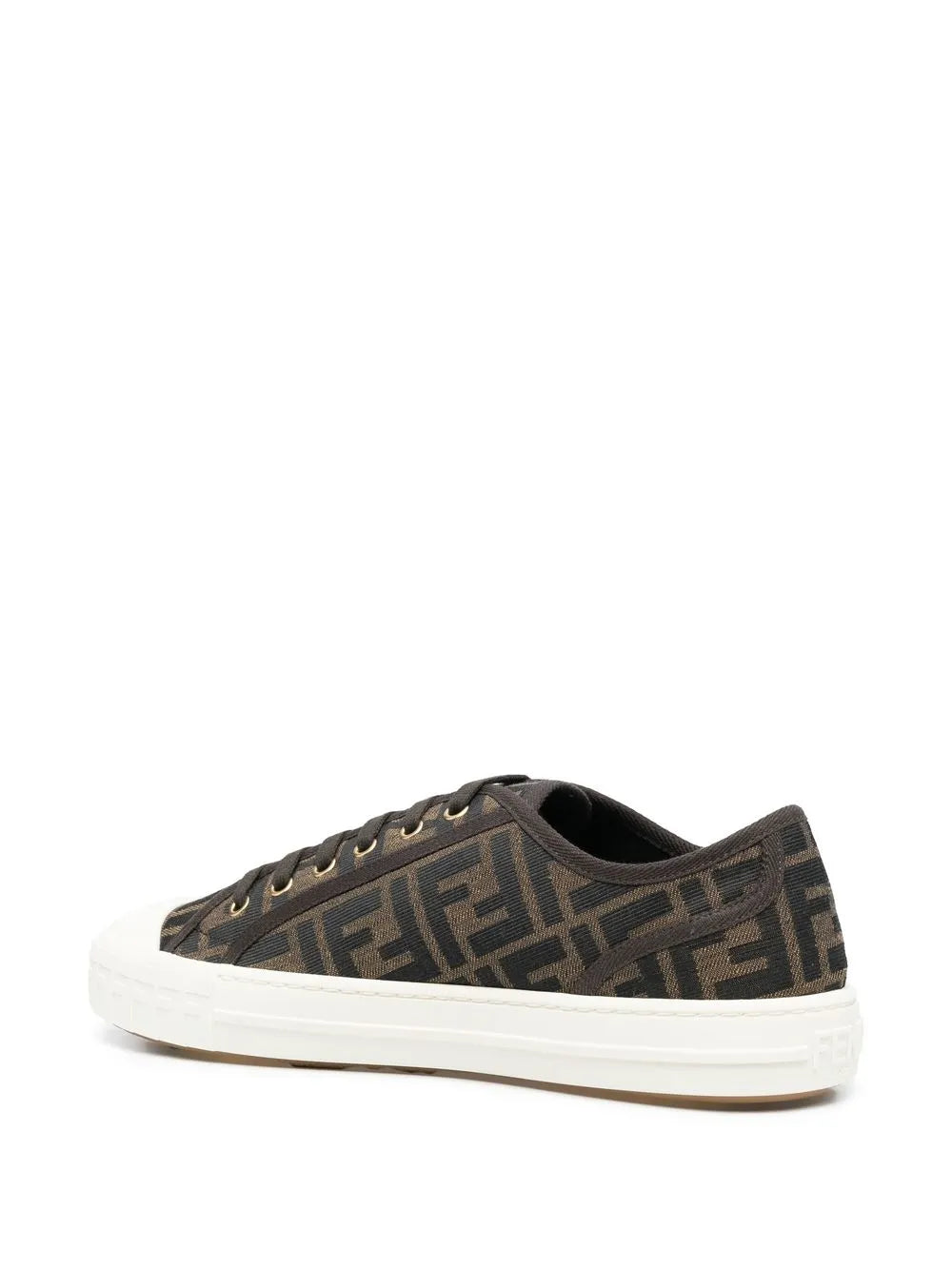 Fendi Jacquard-Logo Low-Top Sneakers