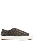 Fendi Jacquard-Logo Low-Top Sneakers