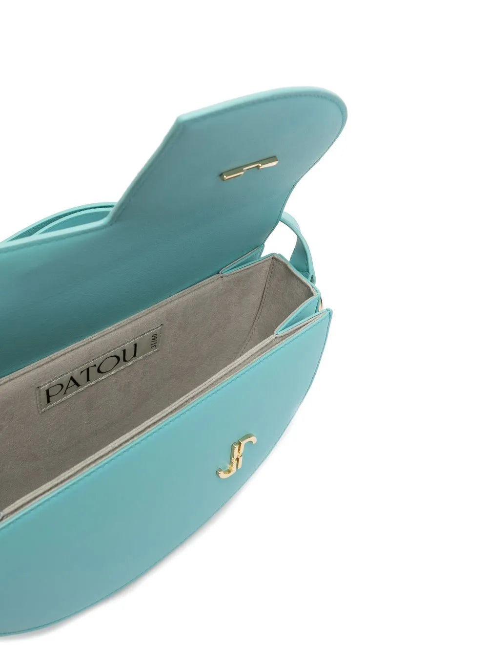 Patoupanelled calf-leather shoulder bag