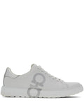 Ferragamo Gancini-Print Lace-Up Sneakers