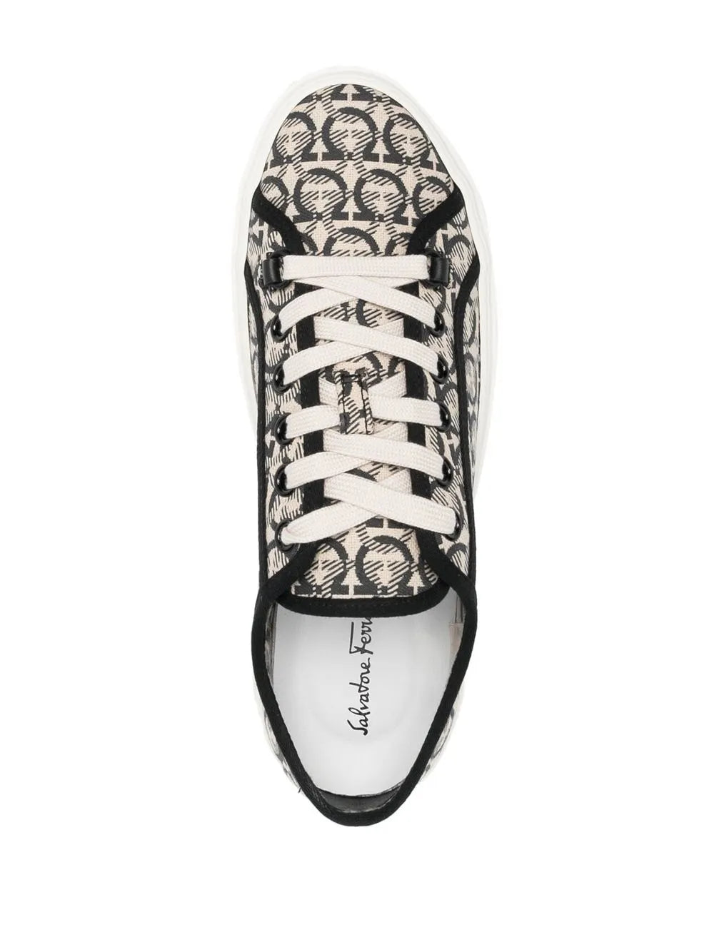 Ferragamo Anson Gancini-Jacquard Sneakers