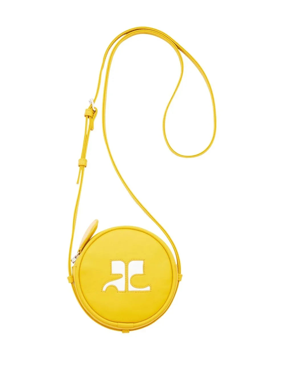 CourrègesReedition Circle leather bag