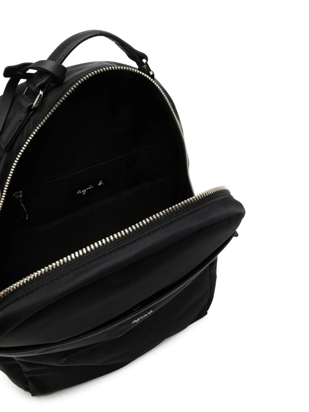 agn? b. logo-charm zip-around backpack