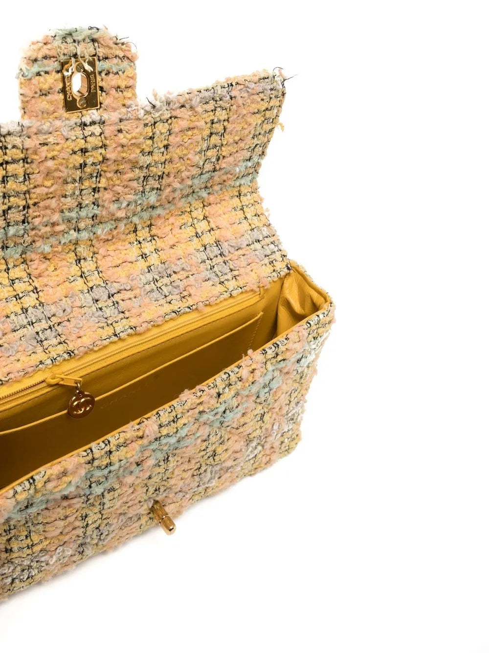 Pre-OwnedCHANEL Pre-Owned1992 tweed Classic Flap two-in-one handbag set