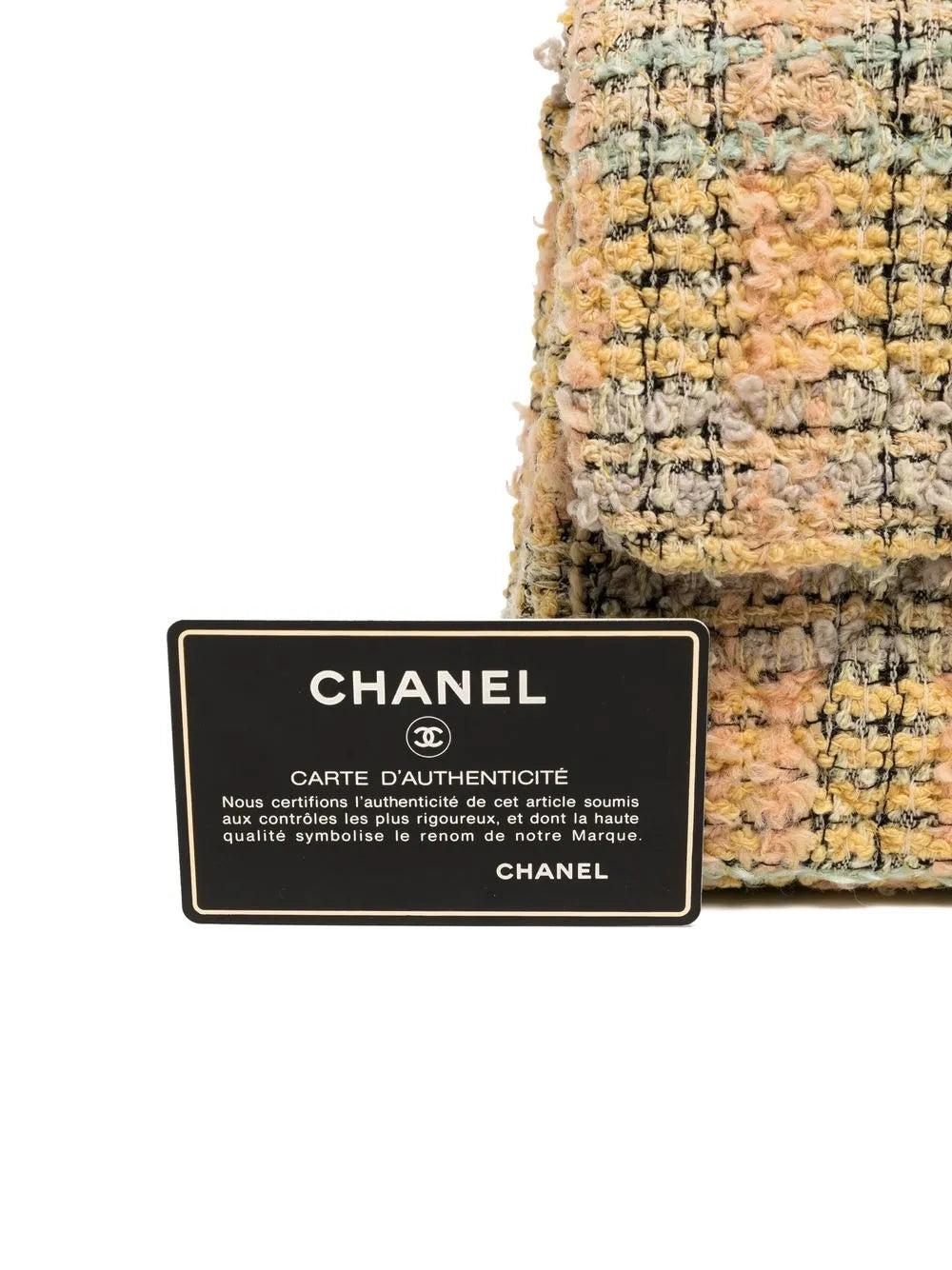 Pre-OwnedCHANEL Pre-Owned1992 tweed Classic Flap two-in-one handbag set