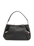 agnès b. logo-plaque satin shoulder bag