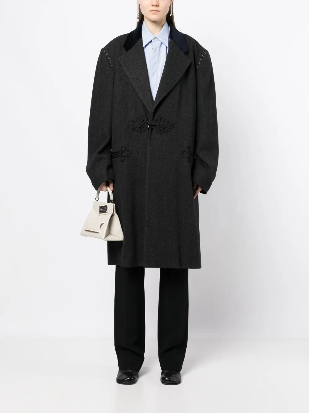 Maison MargielaSnatched leather shoulder bag