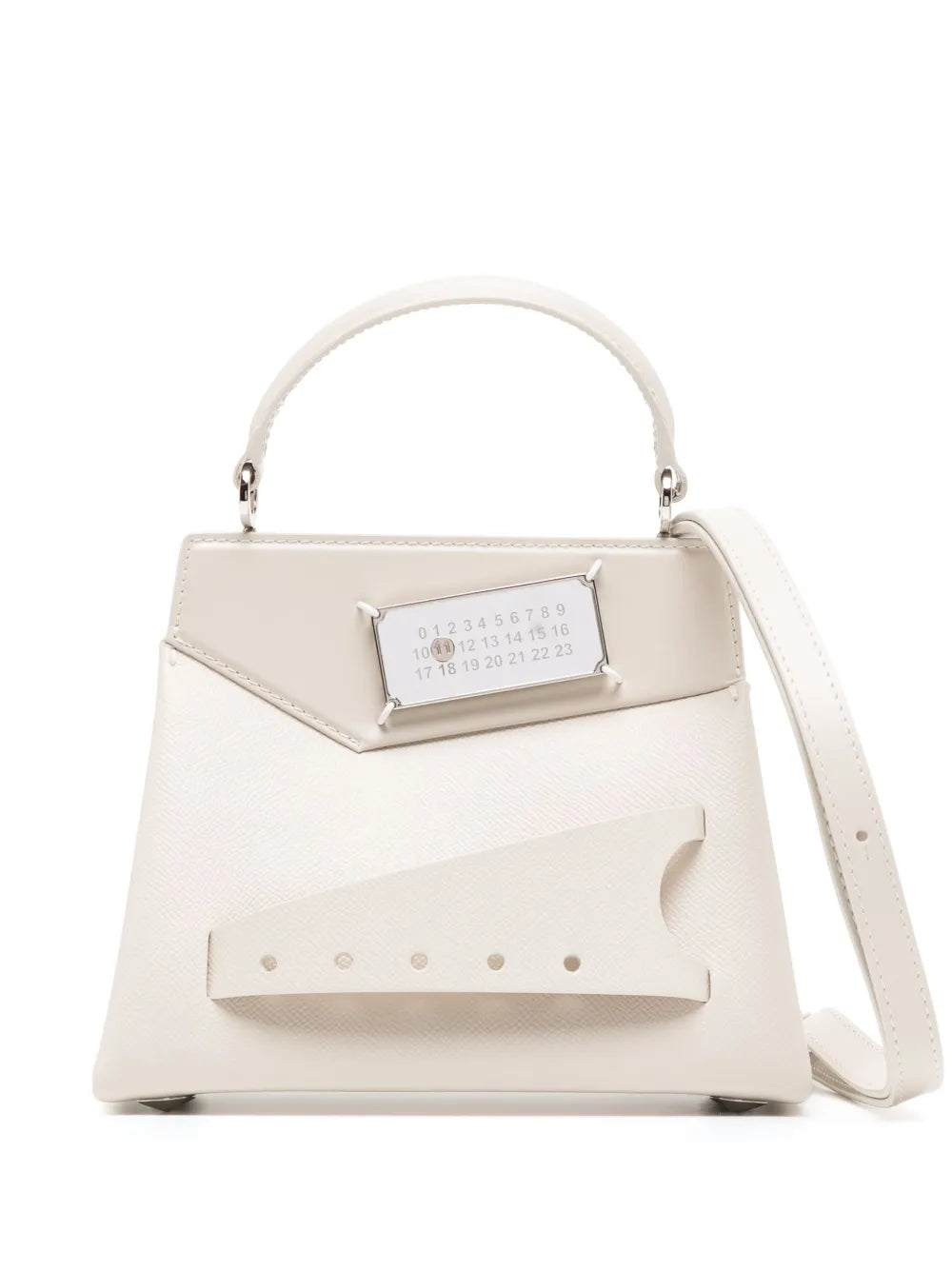 Maison MargielaSnatched leather shoulder bag