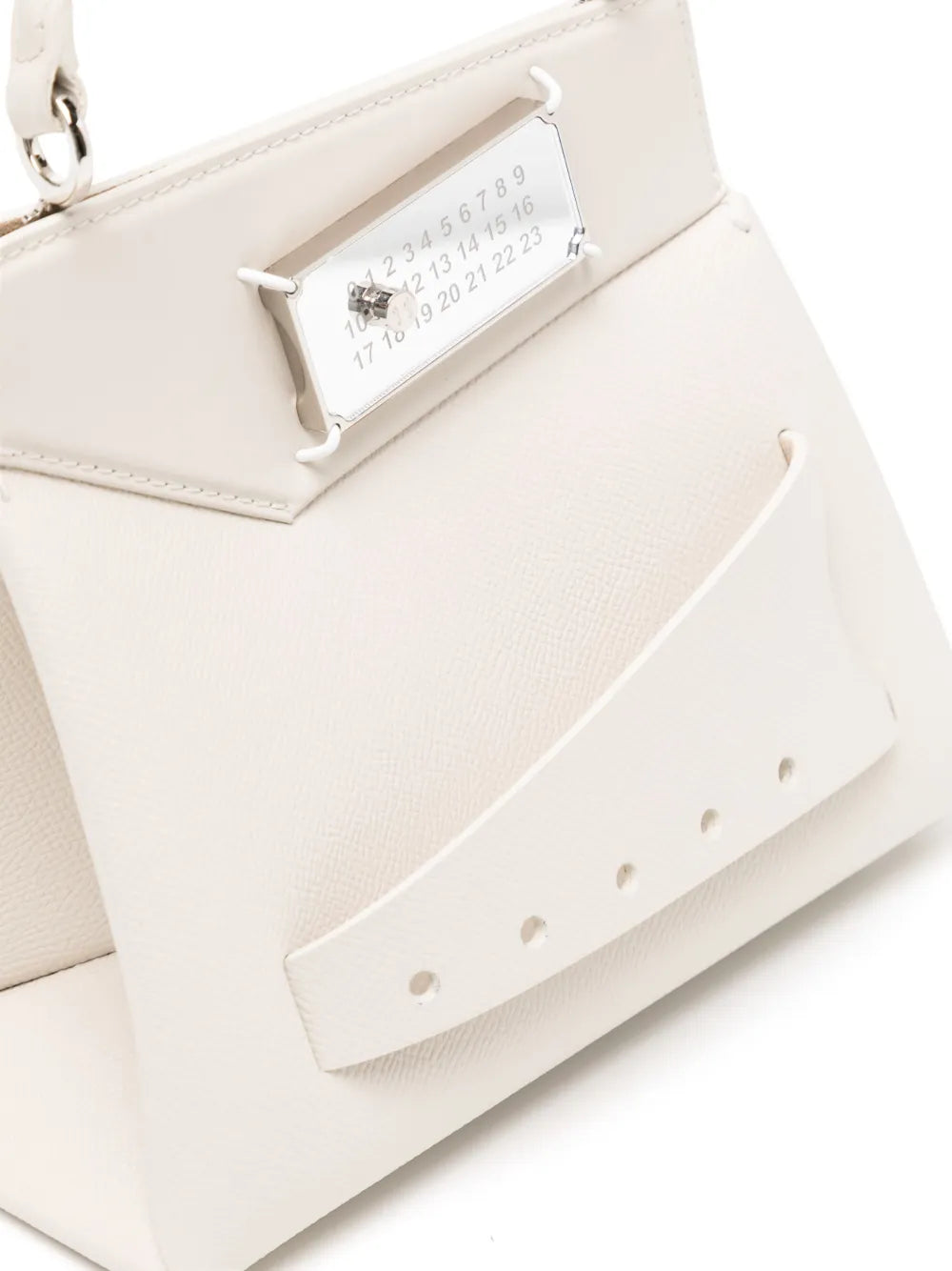 Maison MargielaSnatched leather shoulder bag