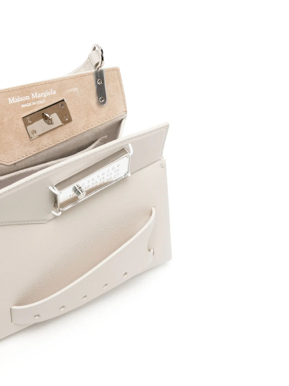 Maison MargielaSnatched leather shoulder bag