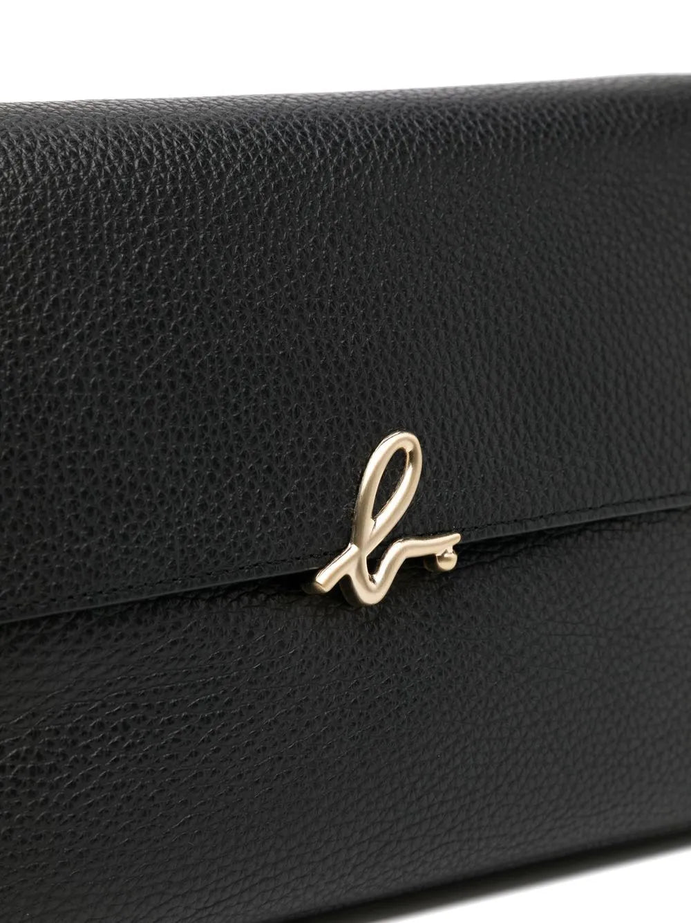 agnès b. grained-leather satchel