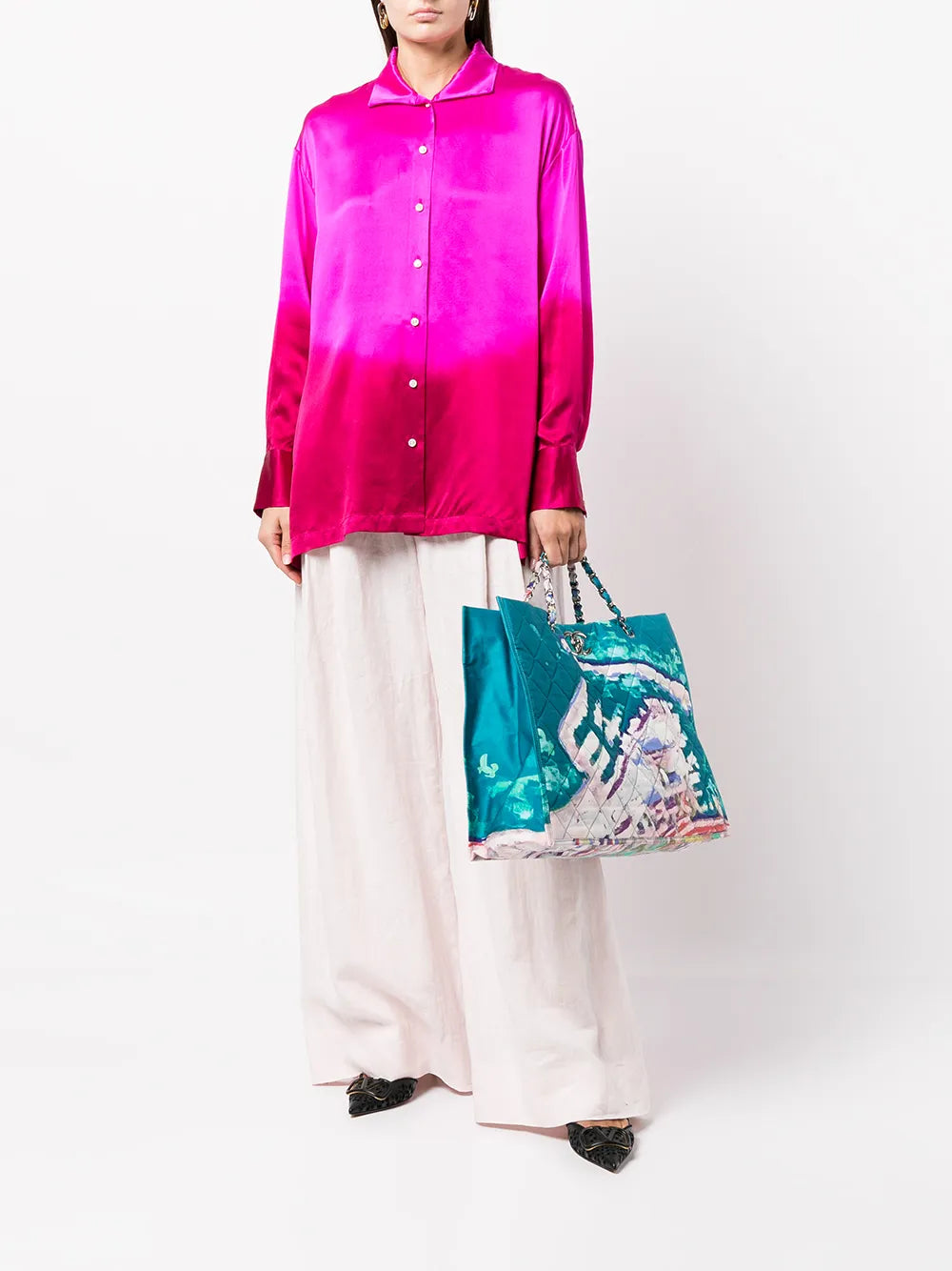 Pre-OwnedCHANEL Pre-Owned2011 Limited Edition Graffiti Watercolour tote bag