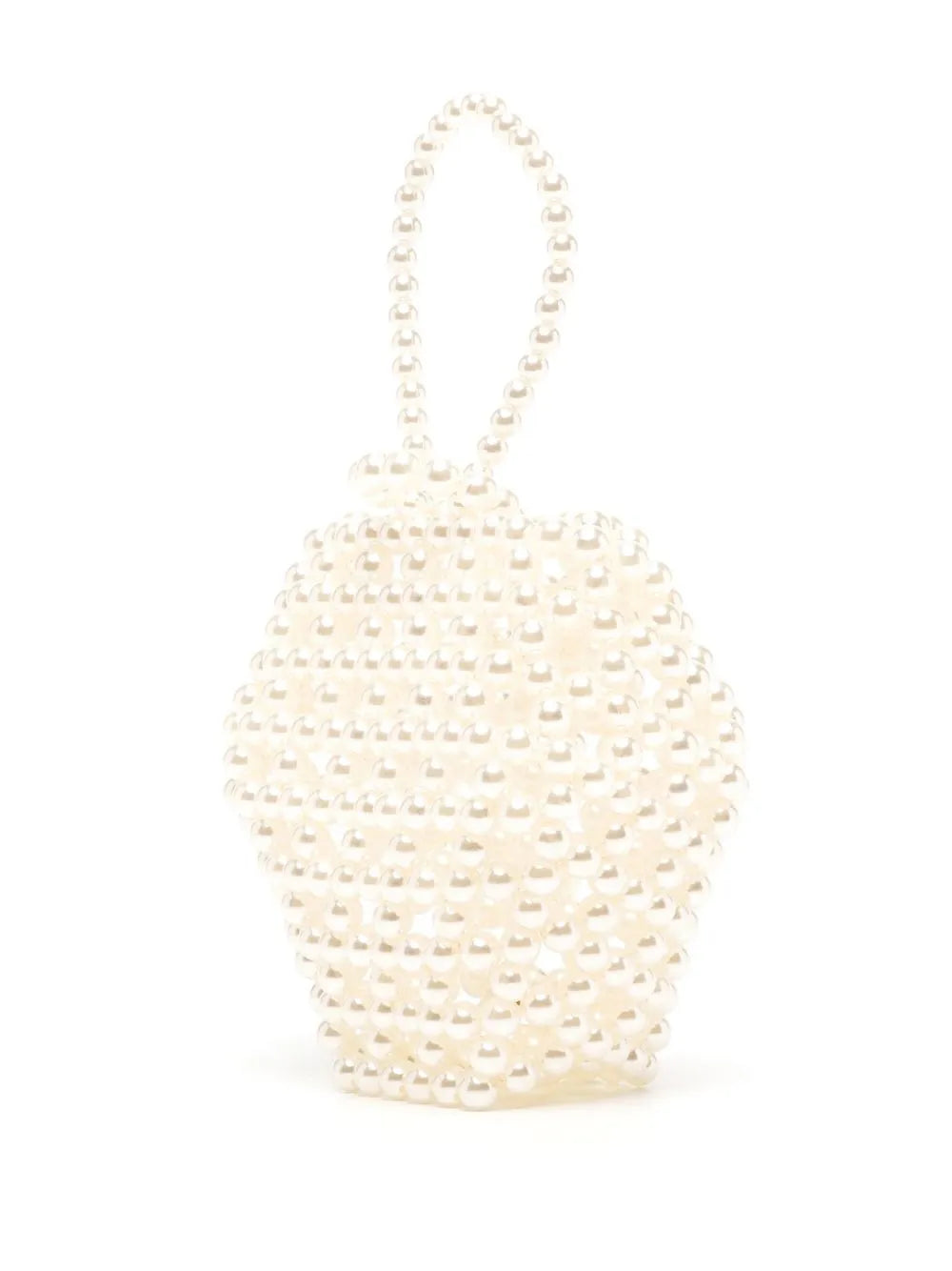 0711Strawberry beaded tote bag
