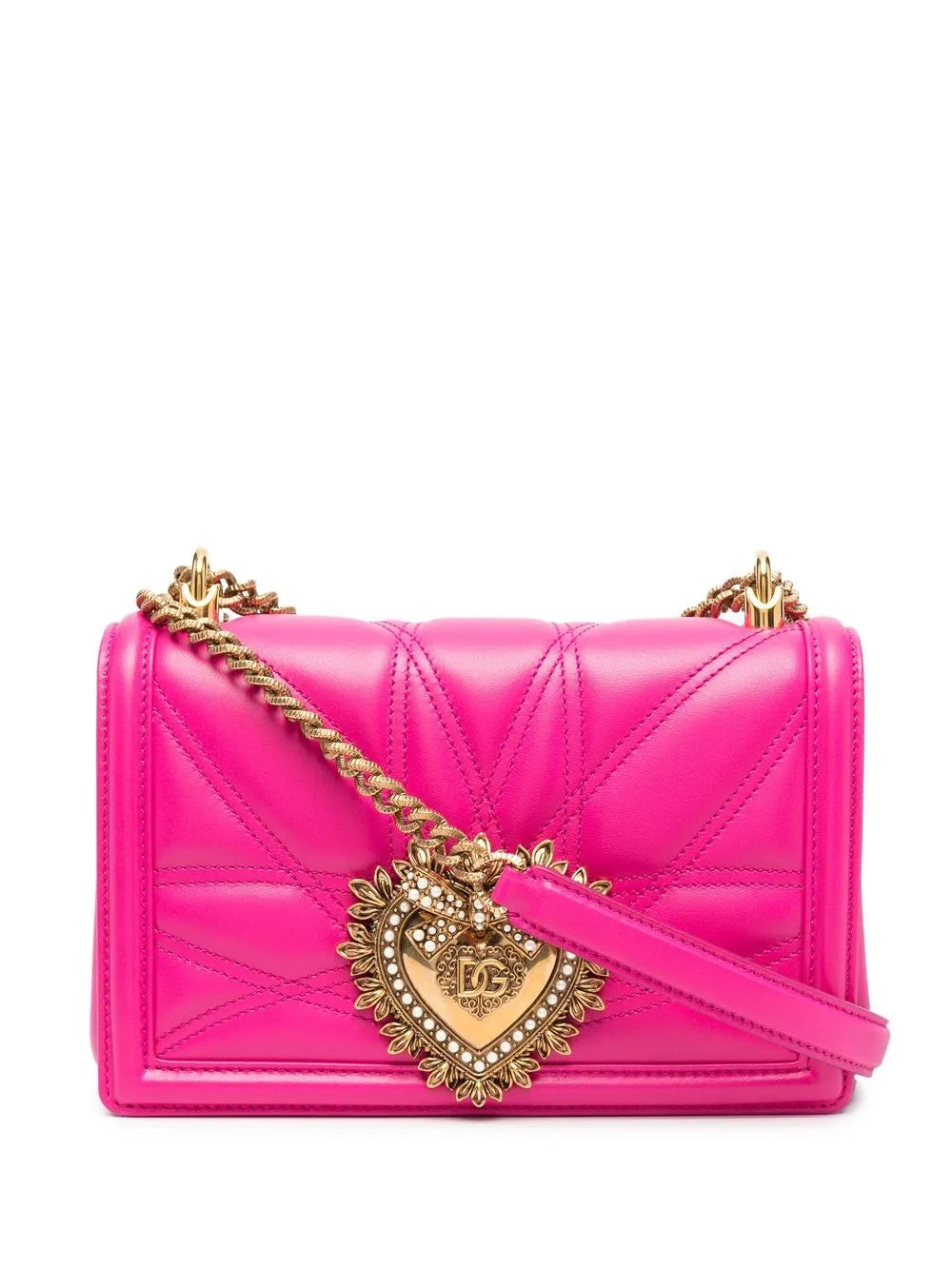 Dolce & Gabbanamedium Devotion quilted shoulder bag