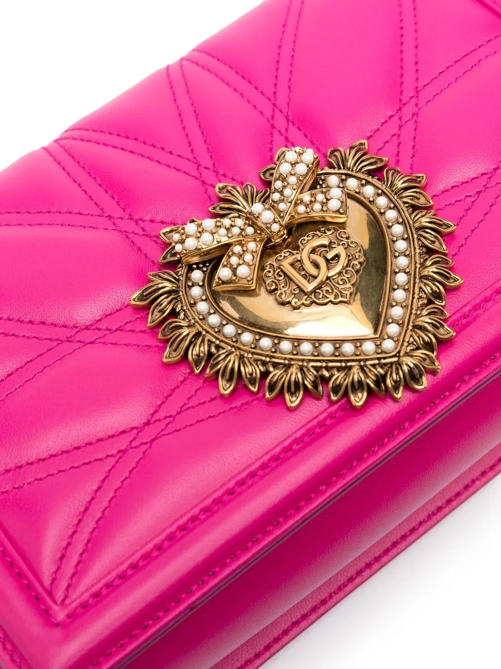 Dolce & Gabbanamedium Devotion quilted shoulder bag