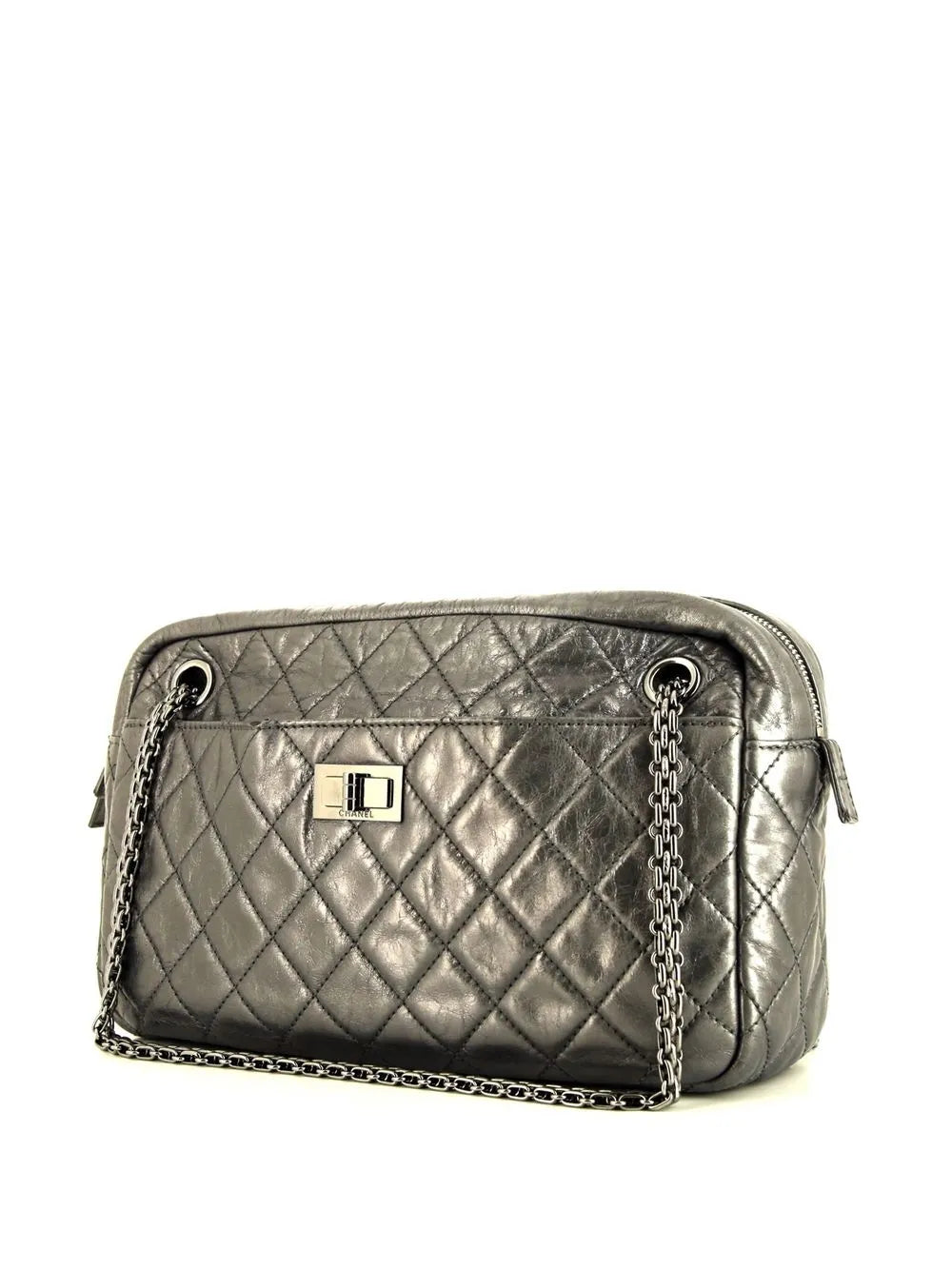 Pre-OwnedCHANEL Pre-OwnedCamera metallic leather shoulder bag