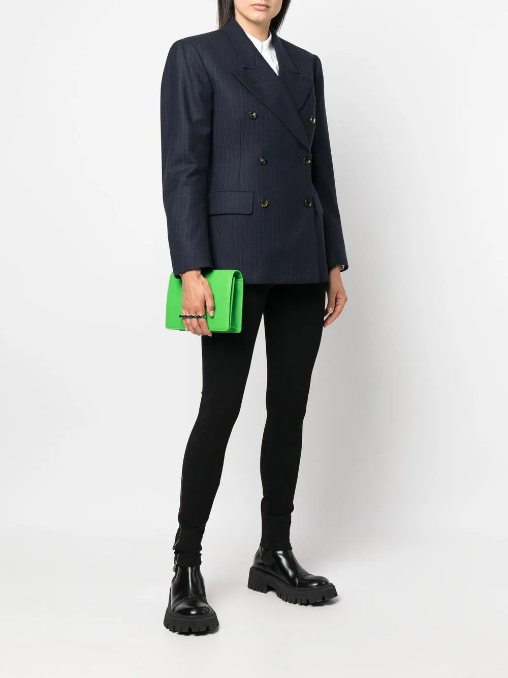 Alexander McQueenFour Ring leather shoulder bag