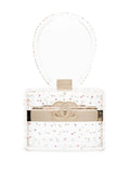 Pre-OwnedCHANEL Pre-Owned2004 mini rhinestone-embellished CC vanity handbag