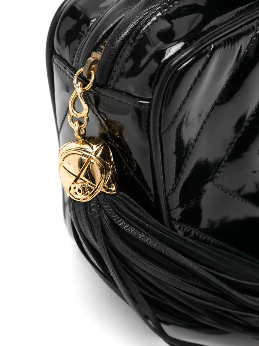 Pre-OwnedCHANEL Pre-Owned1990 Tassel Chevron tote bag