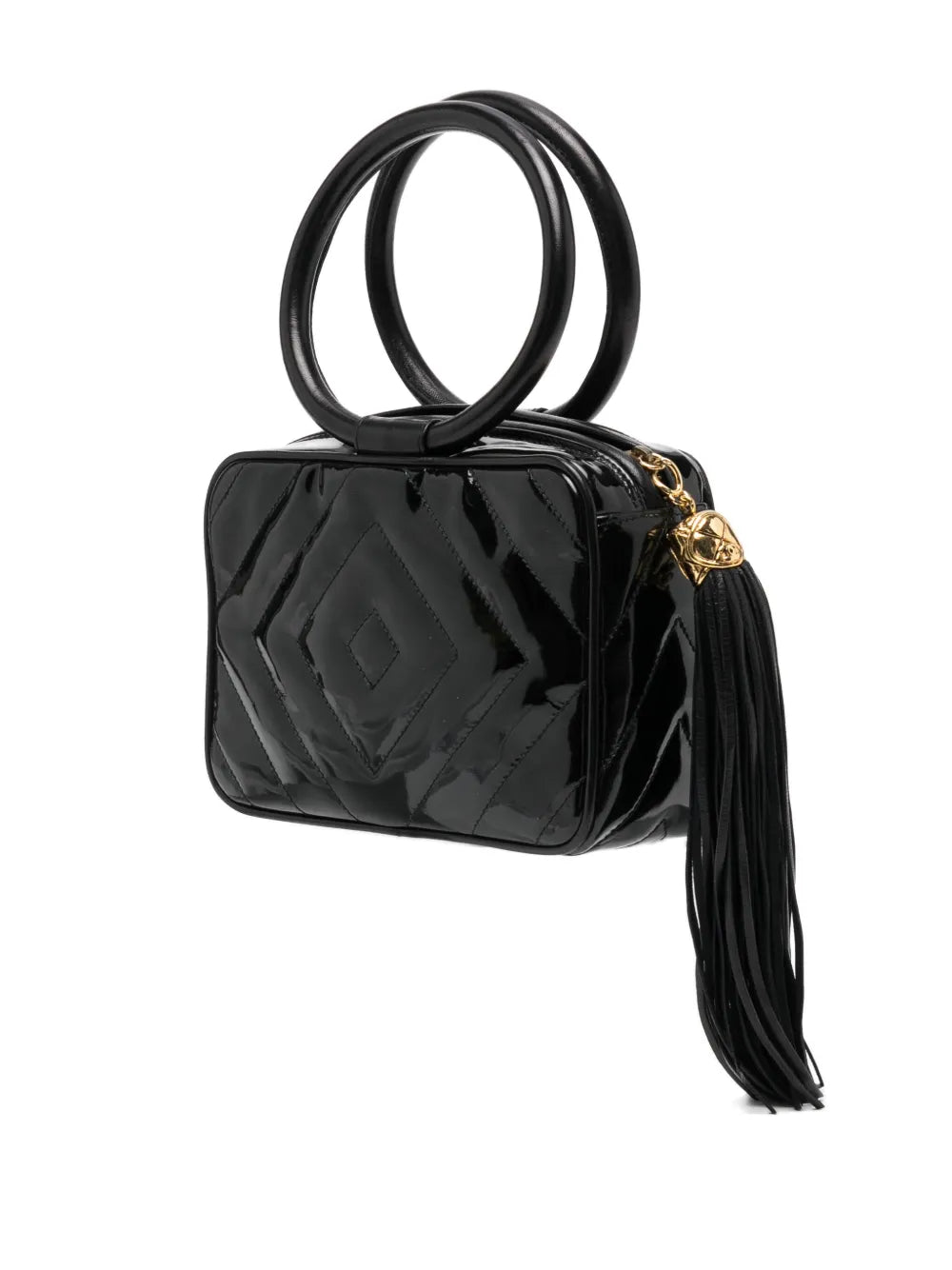 Pre-OwnedCHANEL Pre-Owned1990 Tassel Chevron tote bag