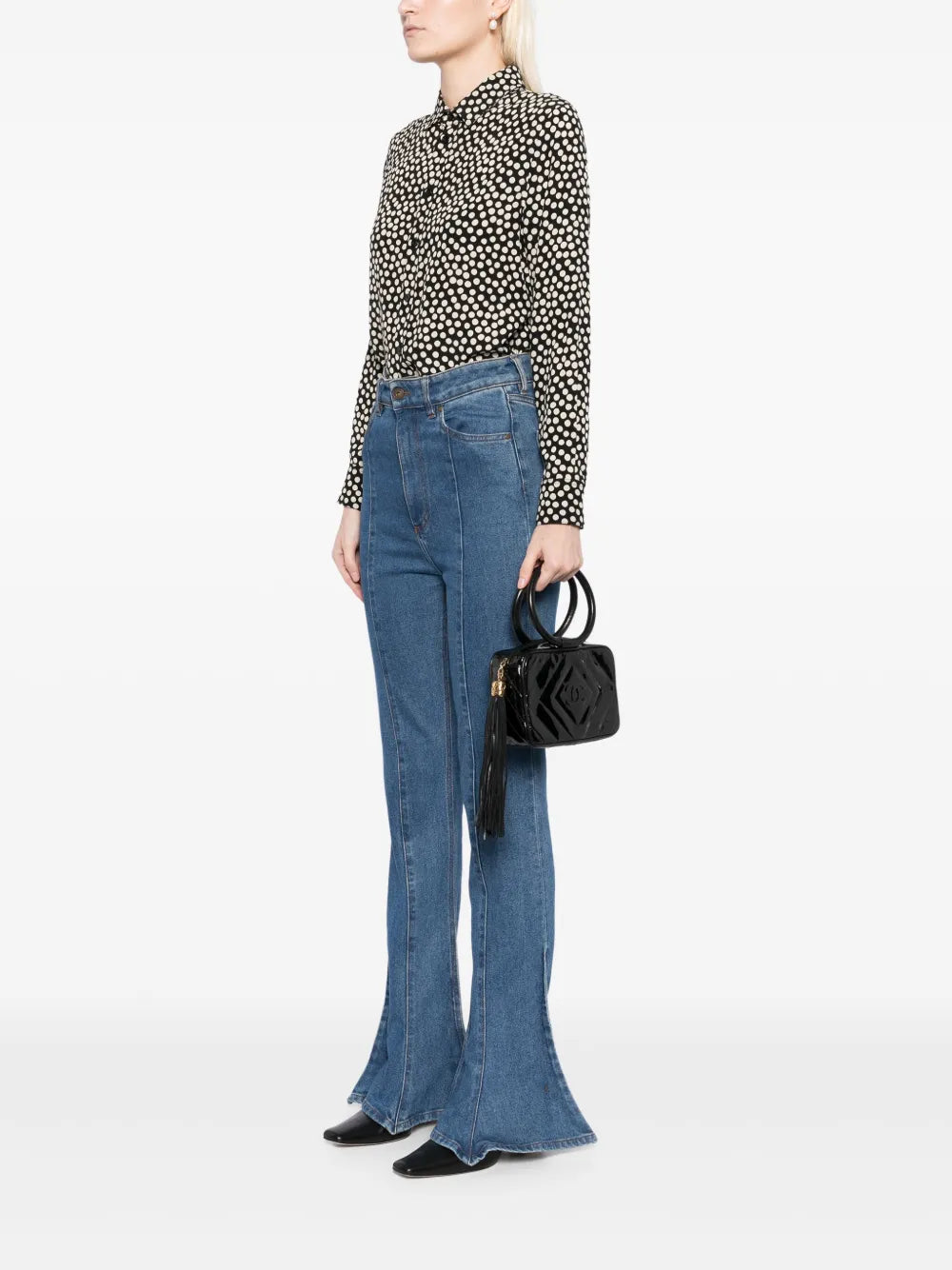 Pre-OwnedCHANEL Pre-Owned1990 Tassel Chevron tote bag