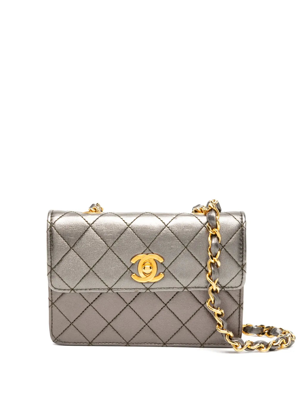 Pre-OwnedCHANEL Pre-Owned1989-1991s micro mini flag bag