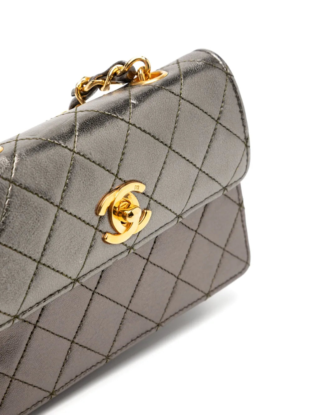 Pre-OwnedCHANEL Pre-Owned1989-1991s micro mini flag bag