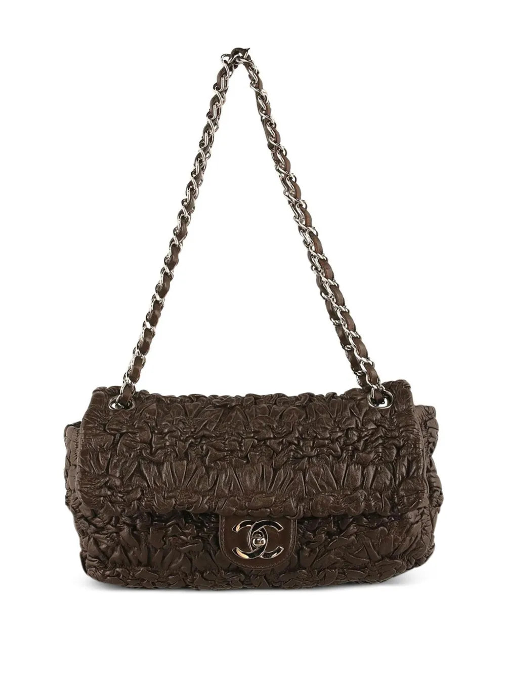 Pre-OwnedCHANEL Pre-Owned2007 Astrakhan leather shoulder bag