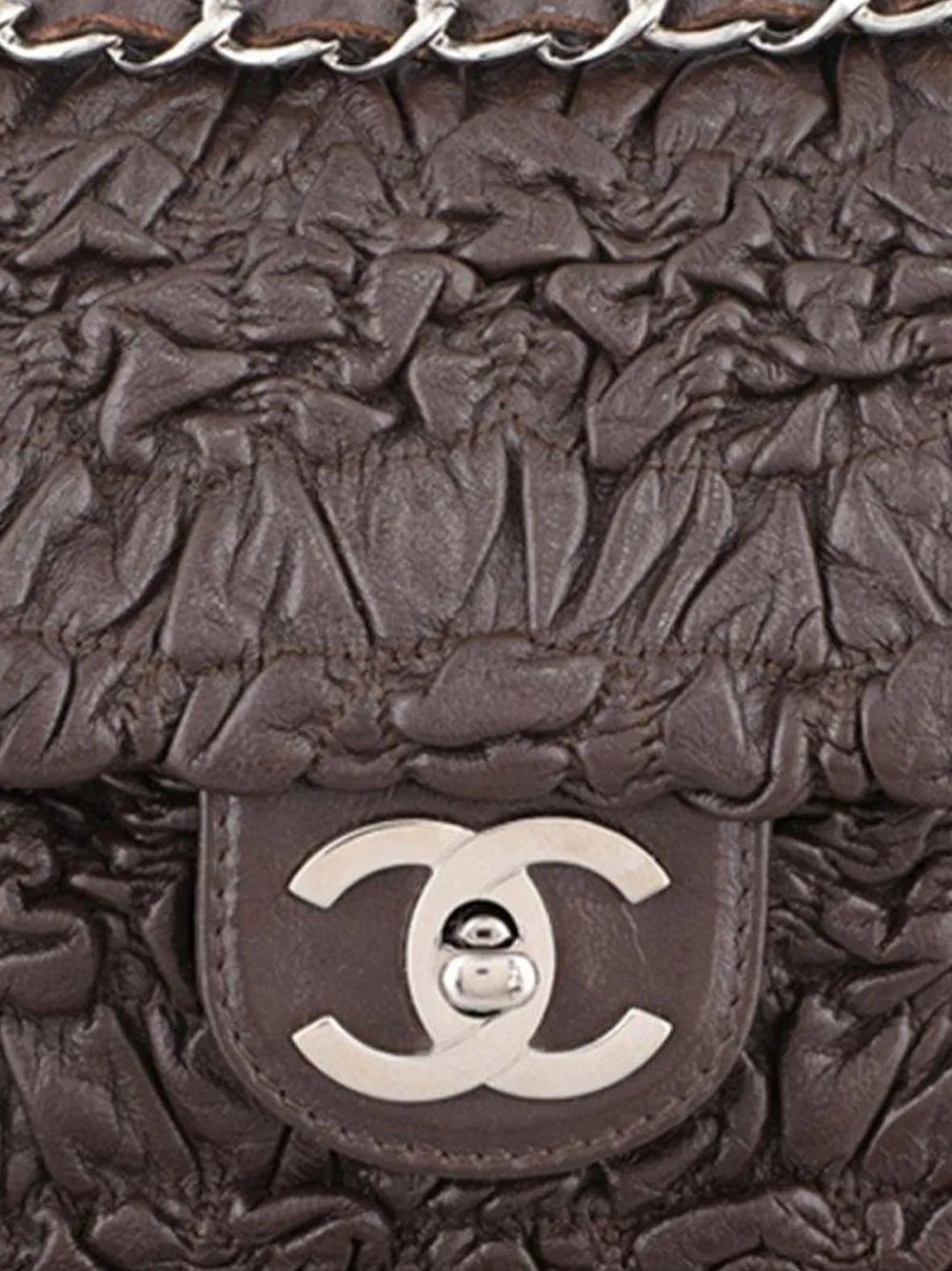 Pre-OwnedCHANEL Pre-Owned2007 Astrakhan leather shoulder bag