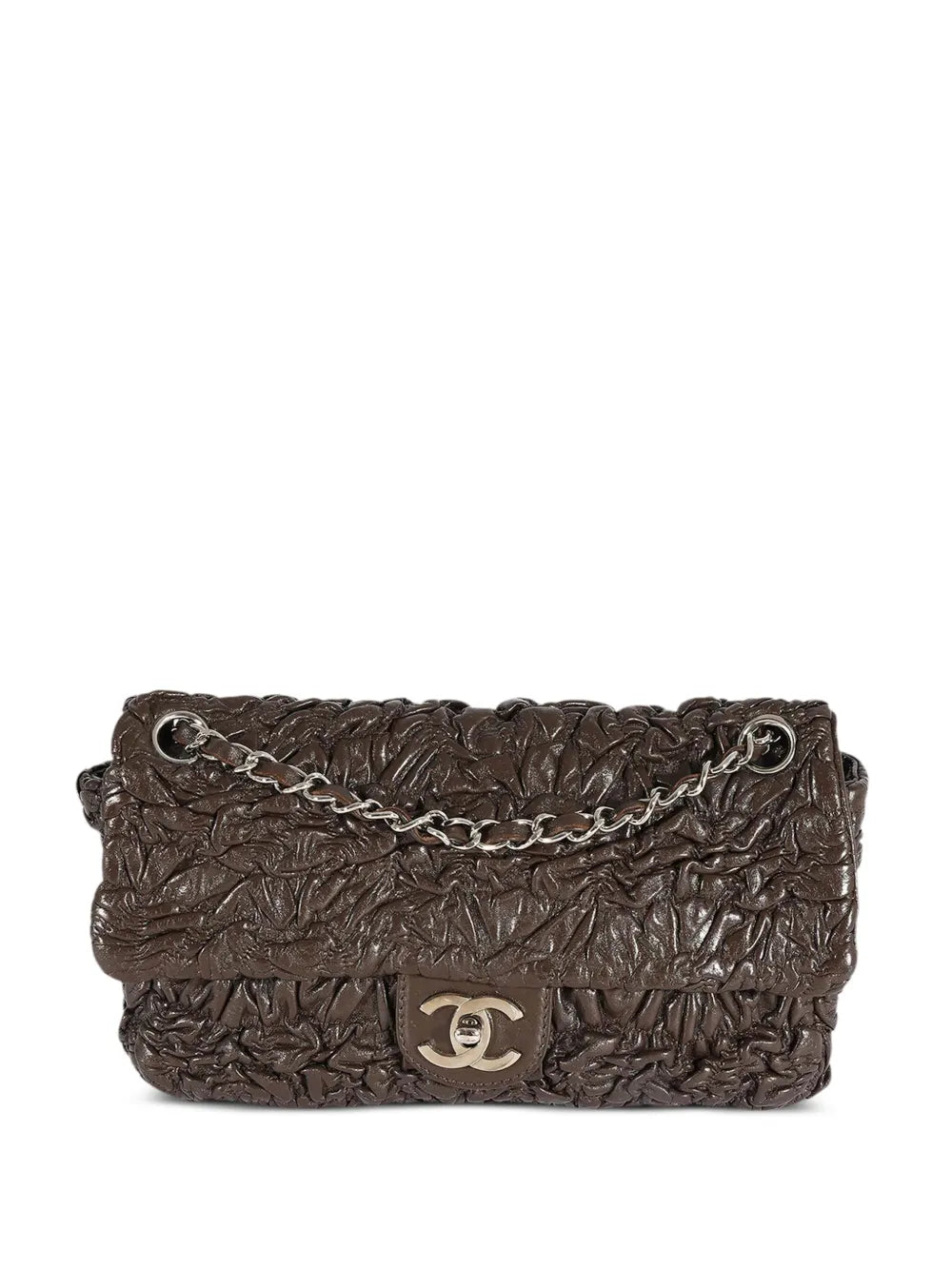 Pre-OwnedCHANEL Pre-Owned2007 Astrakhan leather shoulder bag