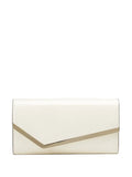 Jimmy ChooEmmie leather clutch bag