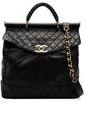 Pre-OwnedCHANEL Pre-Owned1990 quilted briefcase crossbody bag