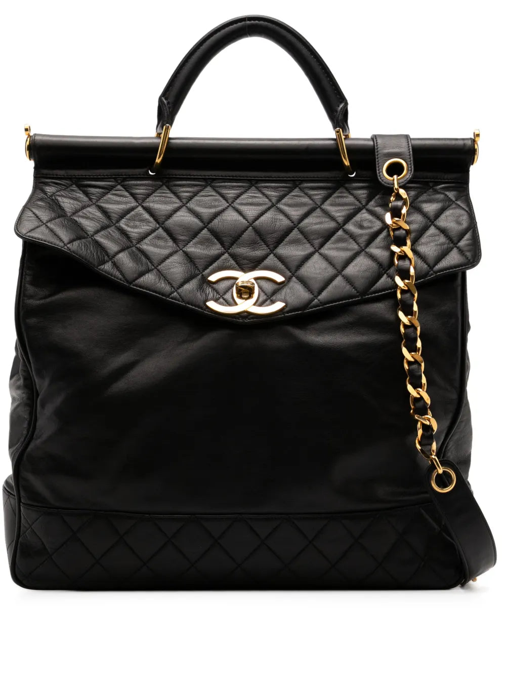 Pre-OwnedCHANEL Pre-Owned1990 quilted briefcase crossbody bag
