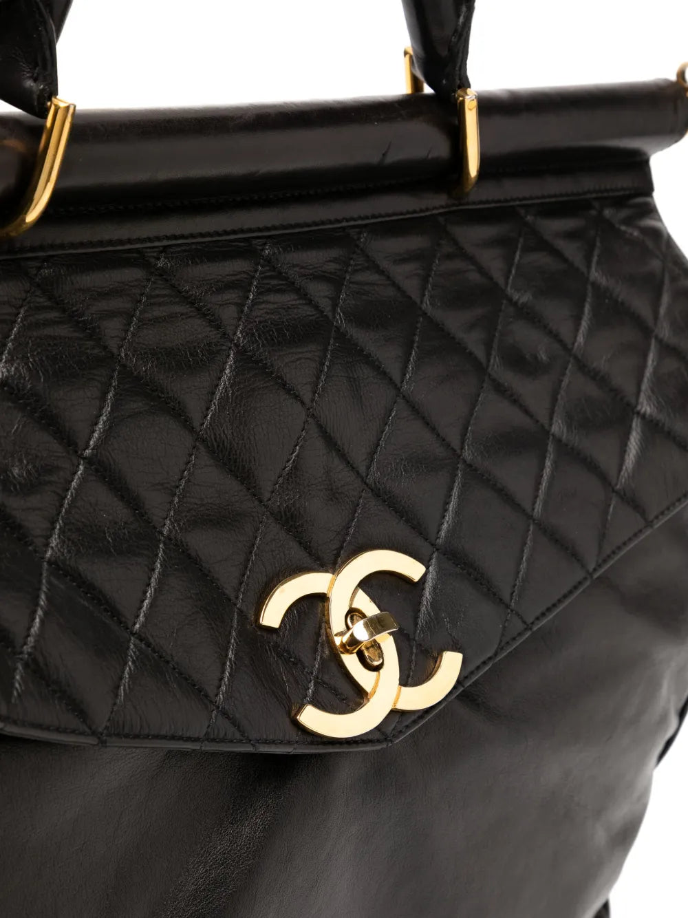 Pre-OwnedCHANEL Pre-Owned1990 quilted briefcase crossbody bag