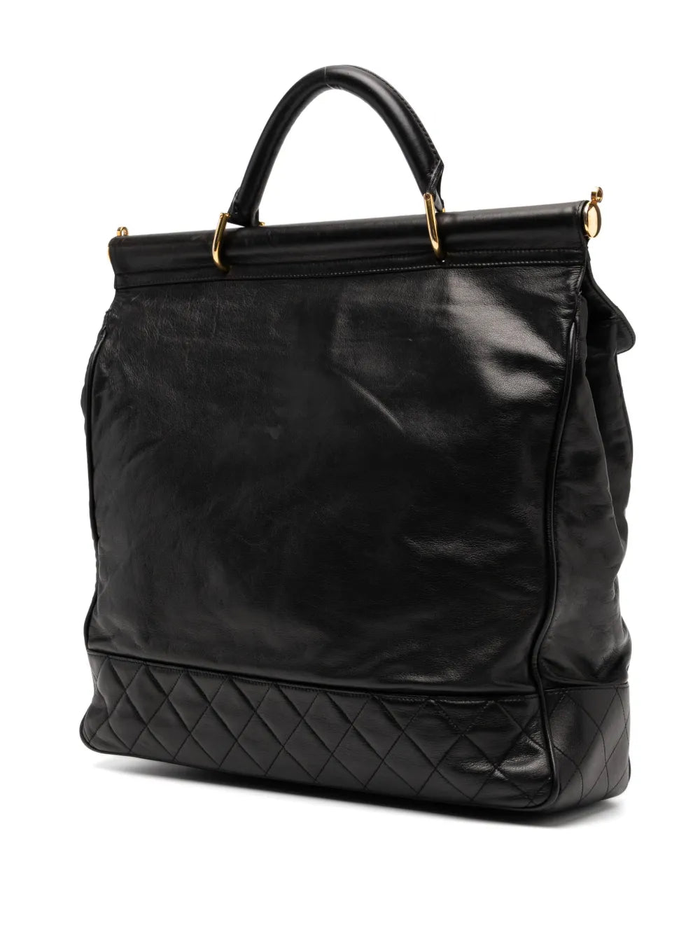 Pre-OwnedCHANEL Pre-Owned1990 quilted briefcase crossbody bag