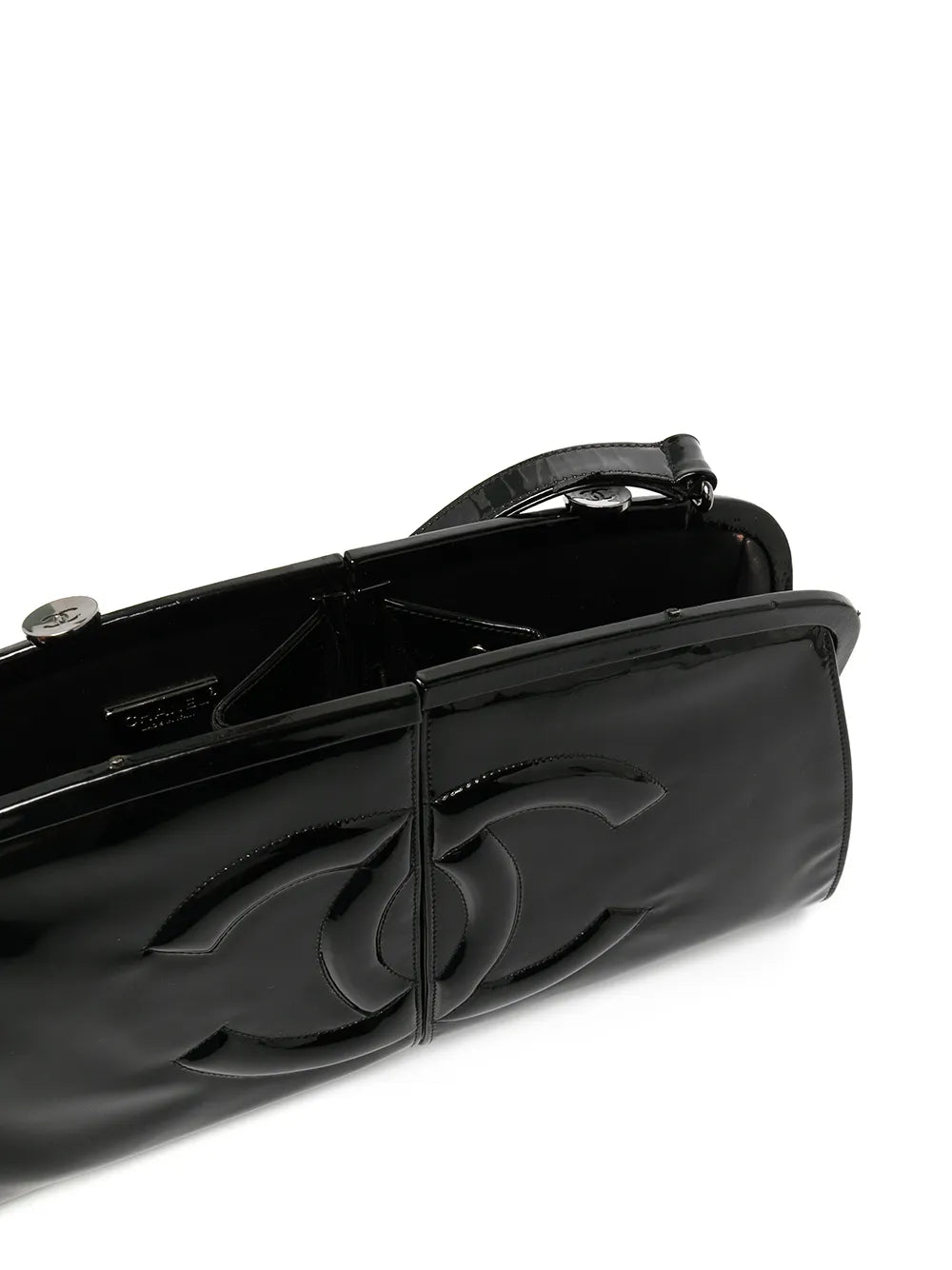 Pre-OwnedCHANEL Pre-OwnedSplit Frame logo shoulder bag