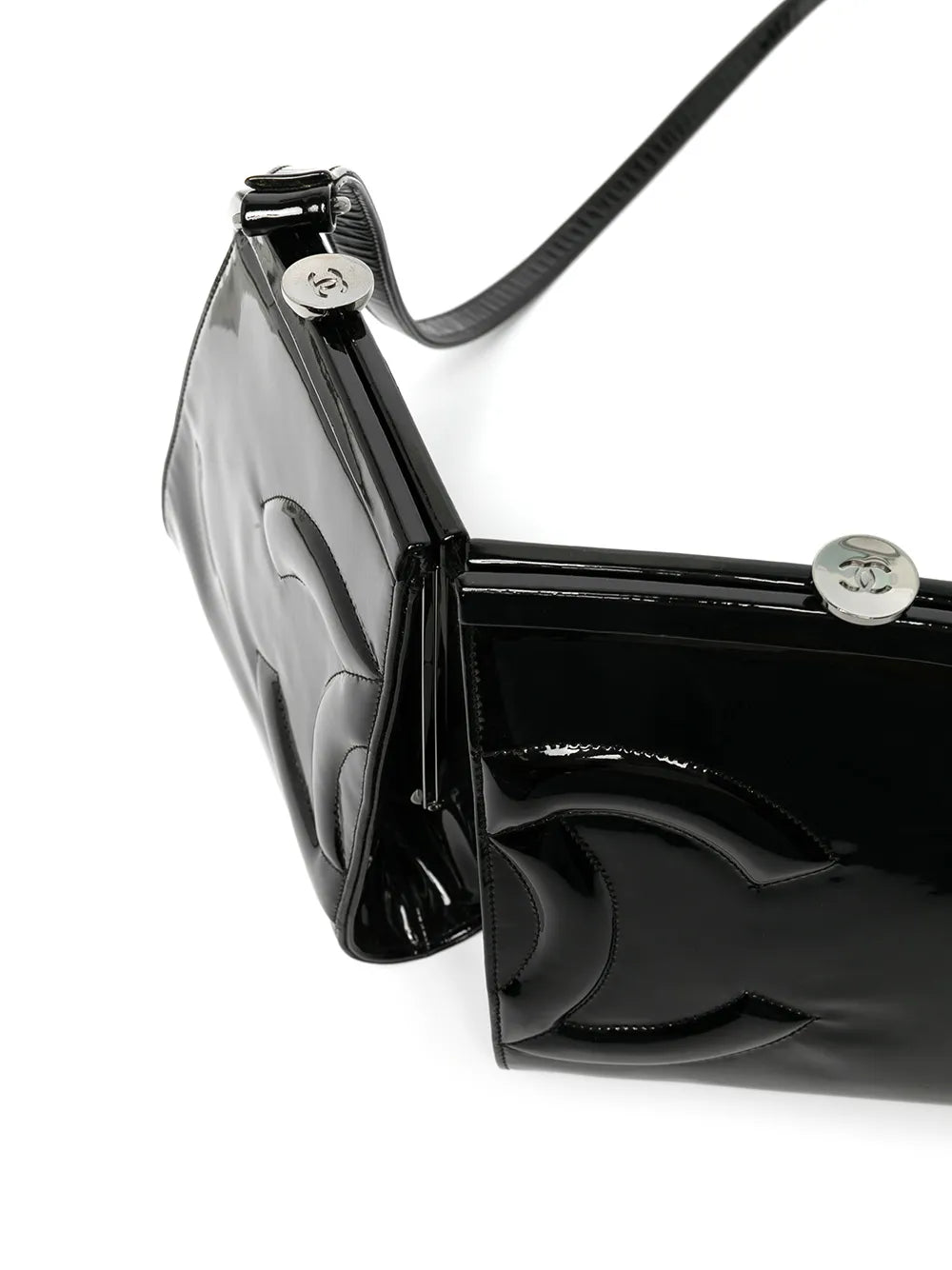 Pre-OwnedCHANEL Pre-OwnedSplit Frame logo shoulder bag