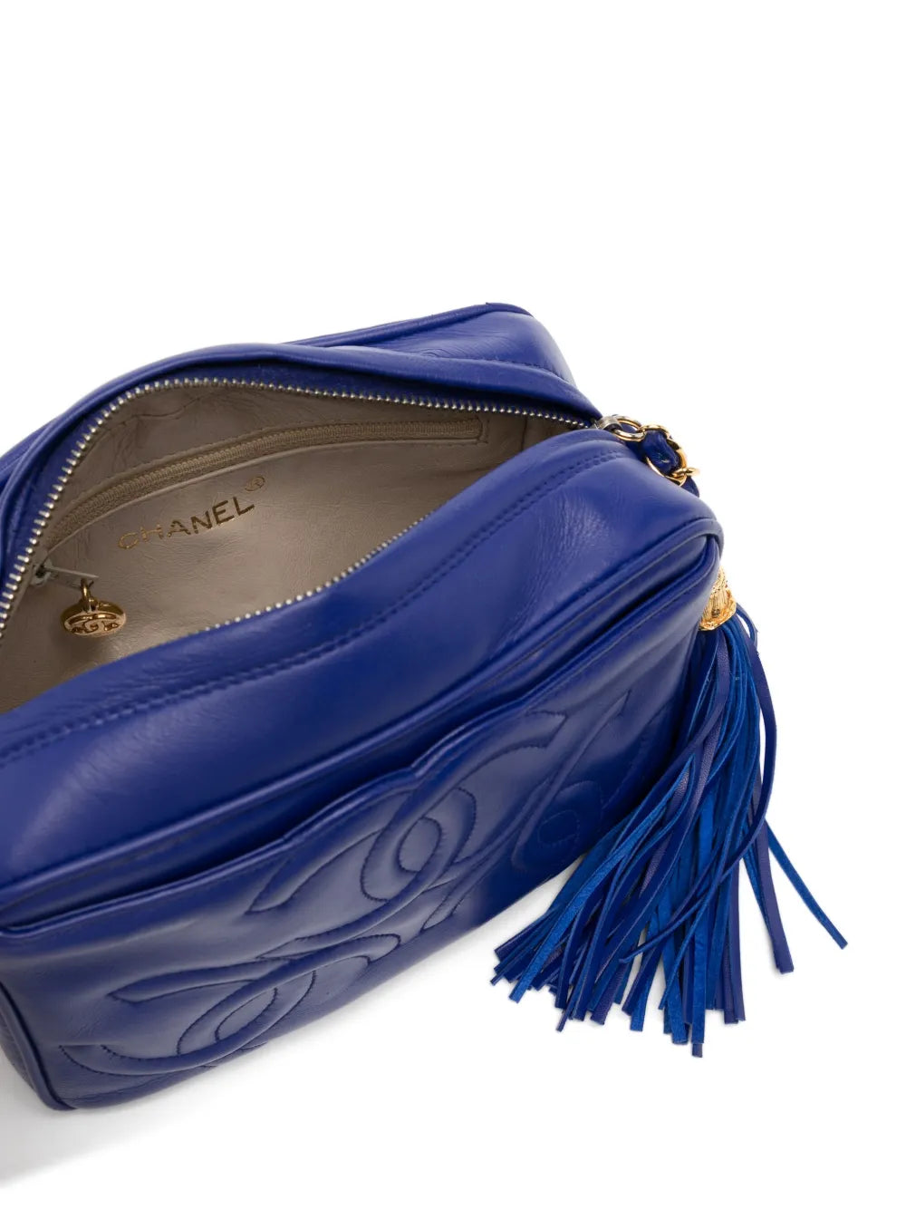 Pre-OwnedCHANEL Pre-OwnedTriple CC Mini Tassel Crossbody Shoulder Bag