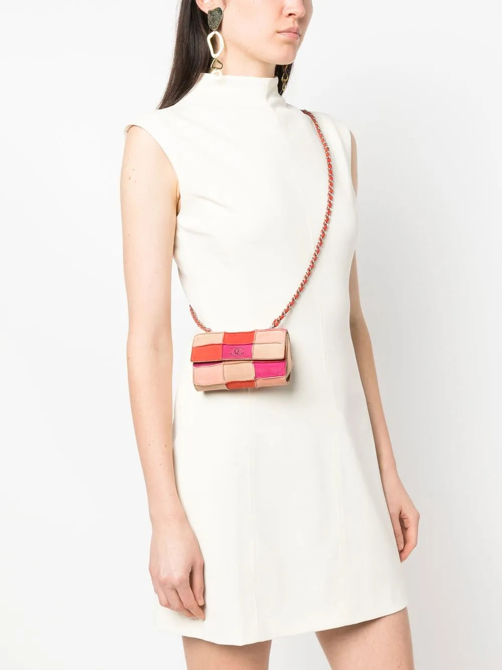 Pre-OwnedCHANEL Pre-Owned2004-2005 patchwork mini crossbody bag