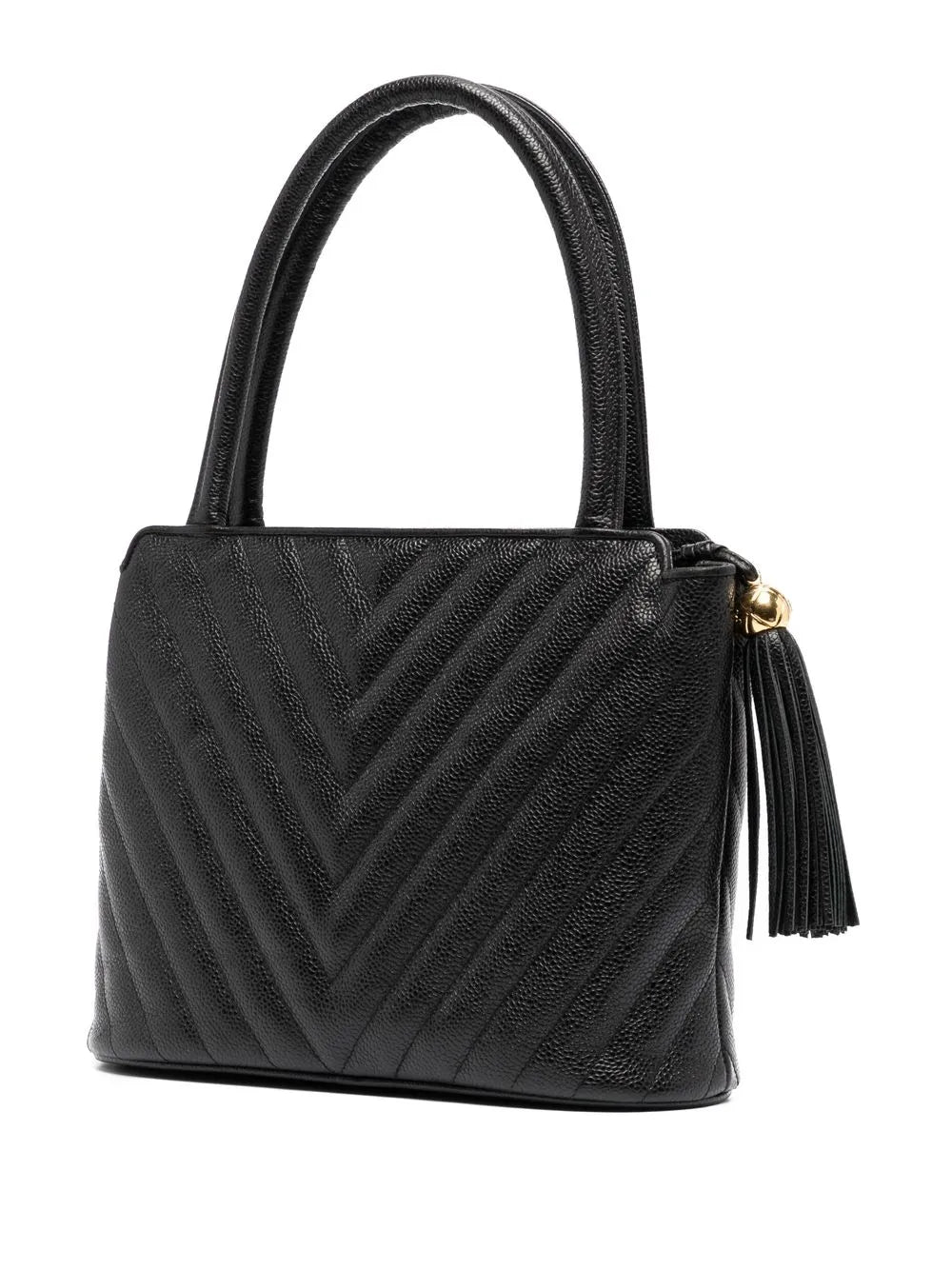 Pre-OwnedCHANEL Pre-Owned1992 CC V-stitch top-handle bag