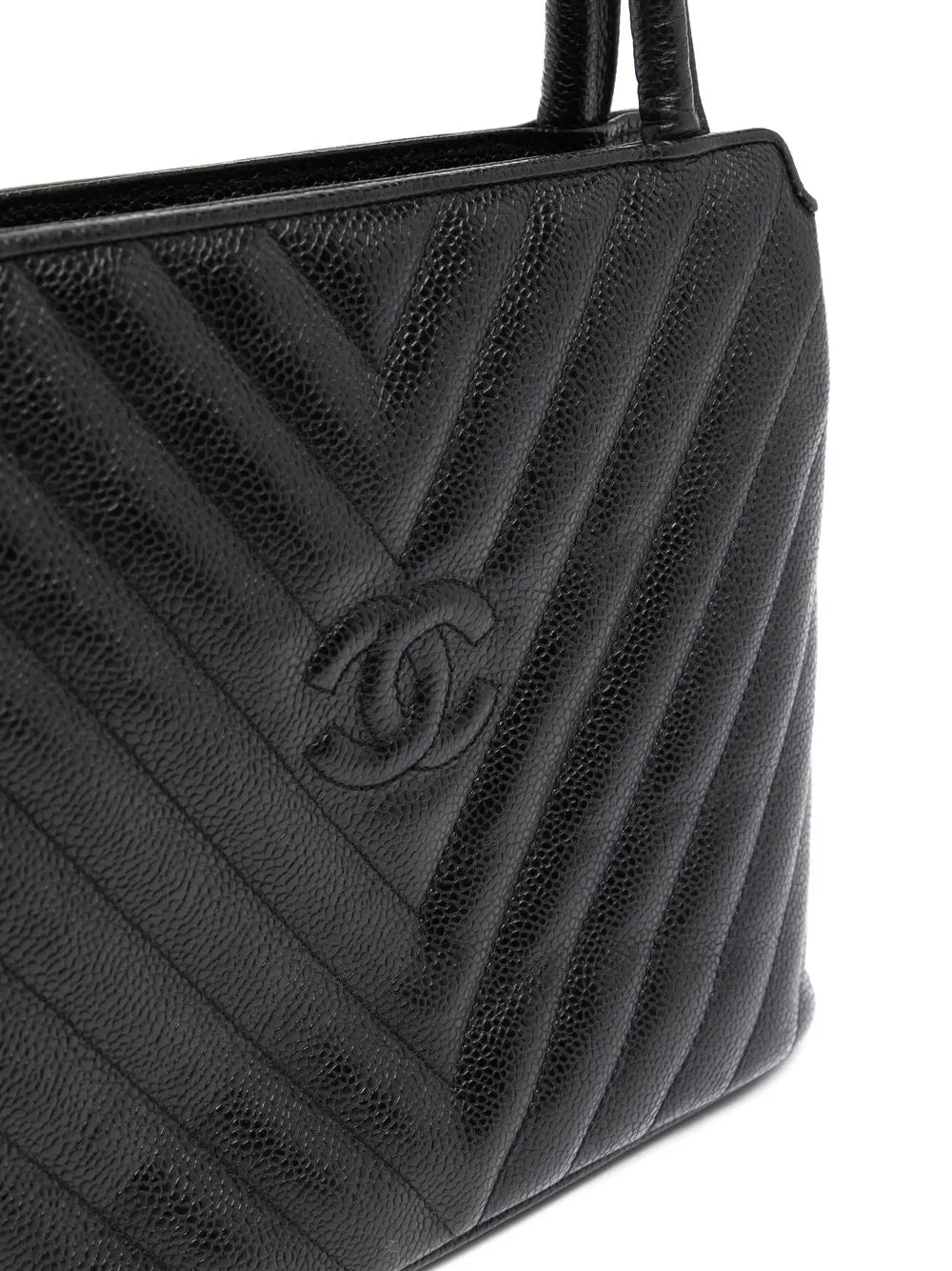 Pre-OwnedCHANEL Pre-Owned1992 CC V-stitch top-handle bag