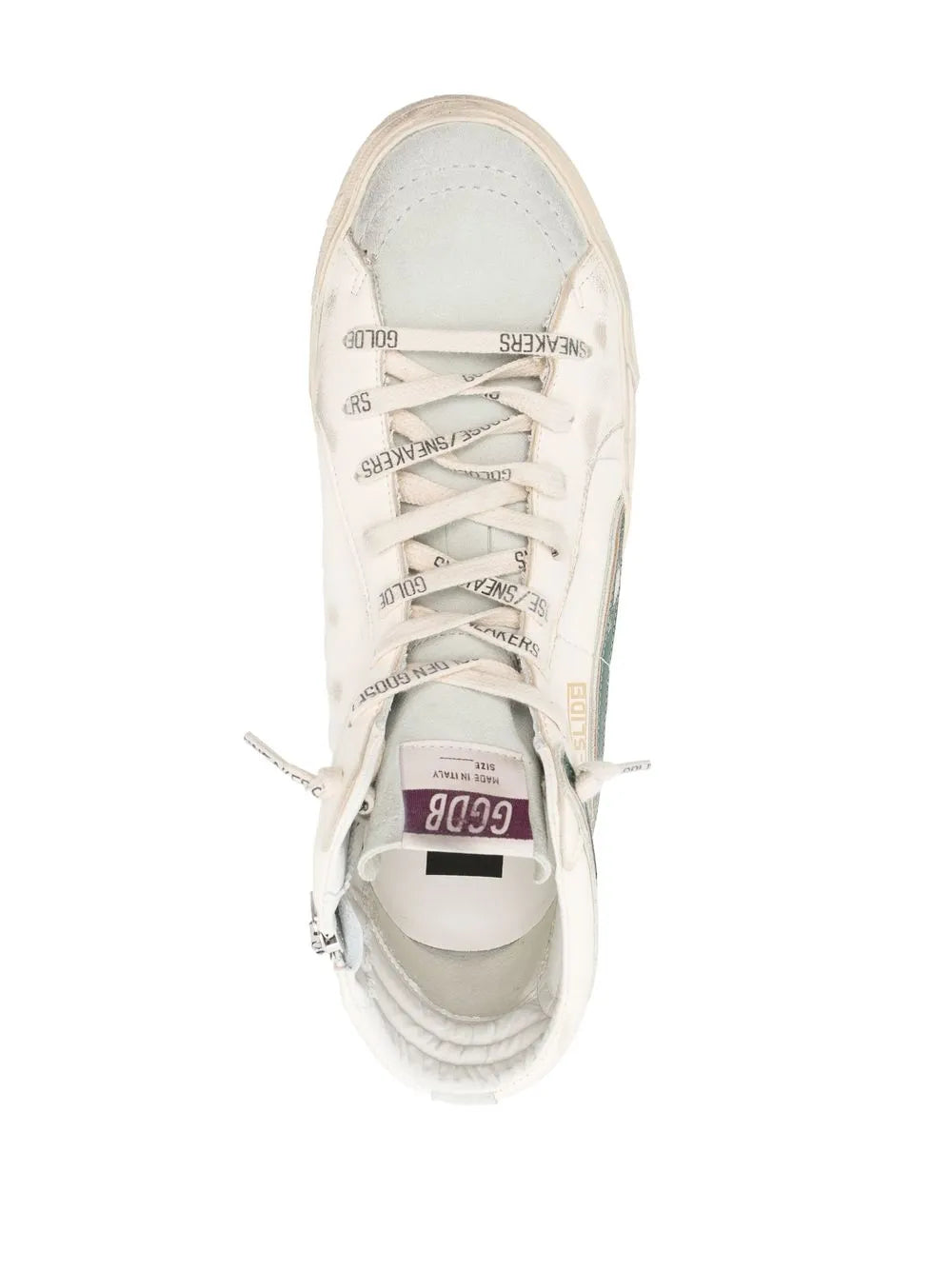 Golden Goose Slide Distressed High-Top Sneakers