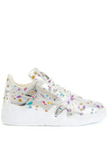Giuseppe Zanotti Talon Abstract-Print Lace-Up Low-Top  Sneakers